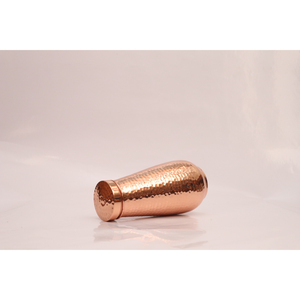 Hammered Copper Water Bottle Handcrafted Ayurvedic Bedside Carafe Sustainable Eco-Friendly <b>Drinkware</b> In Cheap Price - Product Image 3