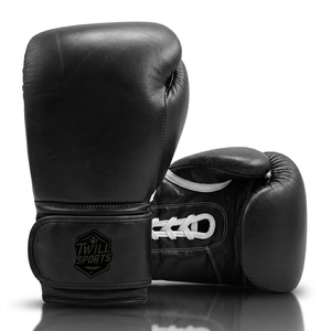 Guantes de Boxeo de Cuero PU Premium, Ligeros, con Cierre de Gancho y Bucle en los Dedos, Duraderos y Cómodos para Entrenamiento de Artes Marciales para Adultos - Product Image 1