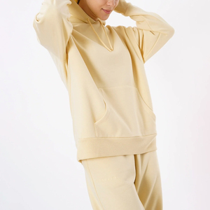 CELAL INC. High Impact Custom Logo <b>Fleece</b> <b>Hoodie</b> Oversized Solid Color 100% Cotton Knitted Breathable Quick Dry Lined Women - Product Image 6