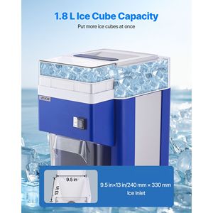 Macchina Tritaghiaccio Elettrica Commerciale 300W in Acciaio Inox, Grande Capacità 1.91QT/1.8L, Trituratore per Coni di Neve con Motore Potente - Product Image 4