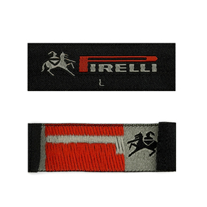 Étiquettes rectangulaires en damassé tissé, découpées au laser sur mesure, avec extrémités cousues, pour sacs et vêtements, étiquettes en tissu personnalisées lavables - Product Image 2