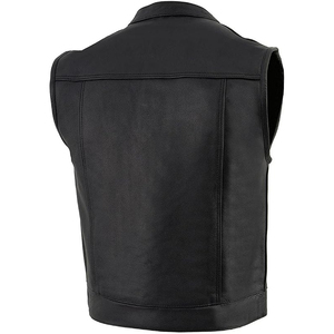 Chaleco de Cuero Genuino Samroz Sports para Hombre, Cuello en V, Cierre de Cremallera, Transpirable, de Secado Rápido, Ajuste Personalizado, Ropa Exterior Casual de Invierno - Product Image 2