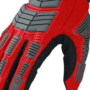 Professional TPE Heavy Duty Polyester Anti <b>Vibration</b> Gloves Grip Safety Certified Shock-Proof Impact Reduction Work Gloves - Product Image 3