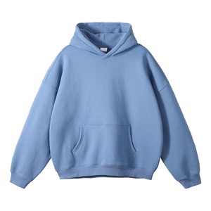Sweat-shirt en molleton surdimensionné personnalisé pour hommes, pour les détaillants de vêtements de sport américains, avec capuche en coton et tissu en molleton bouclé. - Product Image 4