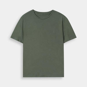 T-shirt en coton doux vert olive de haute qualité avec impression de logo personnalisé, respirant et durable, 100% coton, vente en gros, t-shirt pour homme - Product Image 1