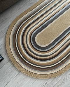 Alfombrilla Redonda de Buena Calidad, Aislante del Calor, Ecológica, para Café, con Borlas de Yute, Tejida, para Mesa, de BD - Product Image 2