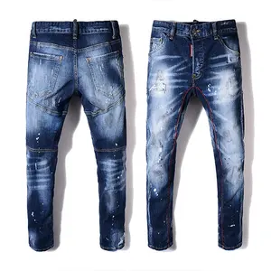 Новые Модные узкие джинсы на заказ для мужчин узкие высокие мужские джинсы джинсовые брюки по низкой цене и высокого качества.