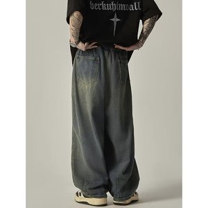 Pantalones Deportivos Personalizados con Lavado Vintage para Hombre, Pantalones Deportivos de Algodón Lisos para Hombre, Estilo Urbano, con Lavado Ácido - Product Image 4