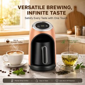 เครื่องชงกาแฟไฟฟ้าสีดำแบบหยดสองด้าน สำหรับใช้ในบ้าน ชงได้ 3-5 ถ้วย - Product Image 5