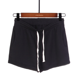 Shorts Deportivos para Mujer con Dobladillo sin Rematar, Cintura con Cordón Ajustable y Bolsillos, Corte Casual, Talle Medio, Estilo Regular, Color Sólido, Tela Transpirable - Product Image 1
