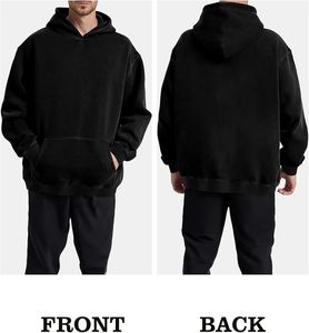 เสื้อฮู้ดผู้ชาย ผ้าฝ้ายพรีเมียม อุ่น นุ่ม สวมใส่สบาย เหมาะสำหรับทุกวัน สไตล์สตรีทแวร์ มีกระเป๋า ฮู้ดปรับได้ ใส่สบาย - Product Image 5