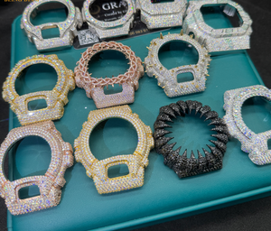 DW6900 Compatible Custom Watch Iced Out Bezel Steel <b>Case</b> High Quality Build Custom DW6900 Style Mod Watch - Product Image 4