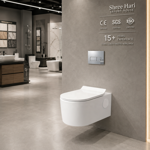 Inodoro Suspendido sin Borde, de Una Pieza, de Porcelana, con Sifón en S, Tanque Oculto, Diseño Minimalista, Mueble de Baño Ecológico - Product Image 5