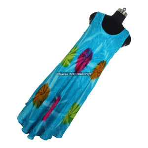 Robe longue confortable tie-dye 2026 pour femme, style bohème gypsy, en rayonne, pour soirée - Product Image 3