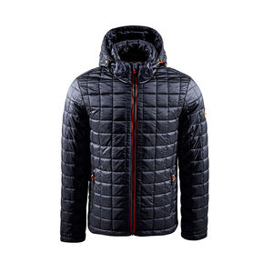 Veste matelassée imperméable personnalisable haut de gamme avec fermeture éclair, chaude pour l'hiver, style urbain, unisexe, col montant, à capuche - Product Image 4
