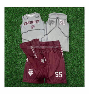 Uniformes de football américain pour hommes adultes, personnalisables, maillots d'équipe 7v7 avec tissu respirant 100% polyester, antibactérien et protection UV - Product Image 5