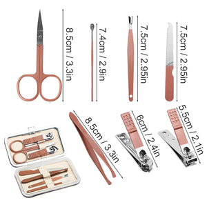 Wholesale 7-In-1 Custom Logo <b>Manicure</b> <b>Kits</b> with Premium Nail Clippers Grooming Tools and Elegant Leather Storage Case - Product Image 4