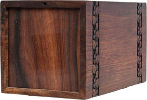 Urnes funéraires en bois de style américain modernes, faites à la main, décoratives pour hommes et femmes, à prix réduit – Meilleures ventes - Product Image 6