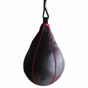 Ballon de boxe professionnel fabriqué en usine pour l'entraînement de frappe, ballon de frappe en cuir de haute qualité pour l'entraînement de vitesse - Product Image 1