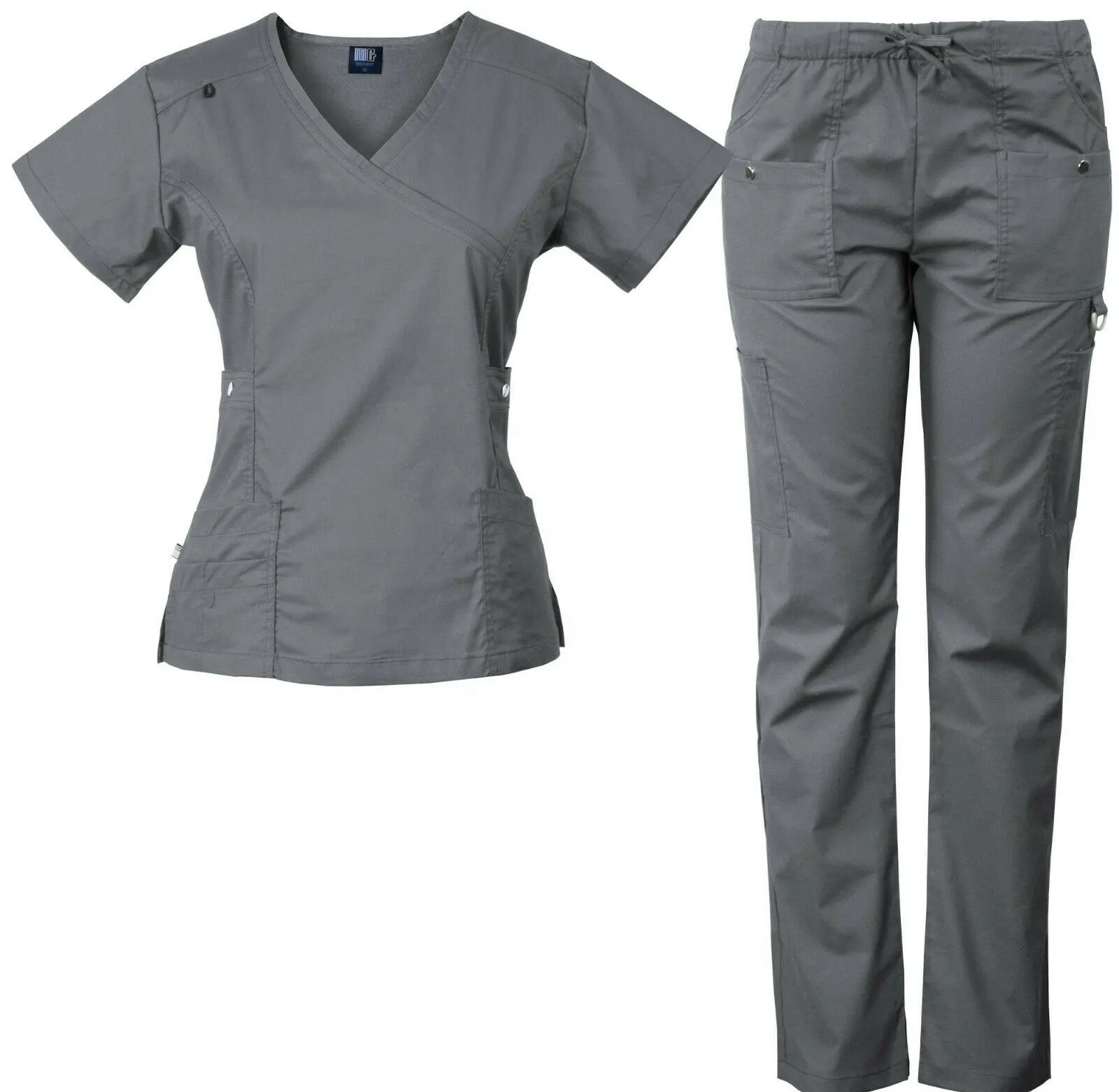 L'infermiera uniforme dell'ospedale della manica corta da indossare comoda su misura sfrega le uniformi