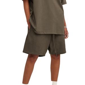 2025 nouveauté lavage à l'acide Shorts tissu mélangé coton Shorts sport poche cachée hommes sweat Shorts avec bandes - Product Image 5