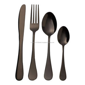 Juego de cubiertos/cubiertos de acero inoxidable con estrella azul PVD arcoíris, estilo moderno, grado 202/304, cuchara brillante, tenedor y cuchillo, cuchara para bebé - Product Image 6