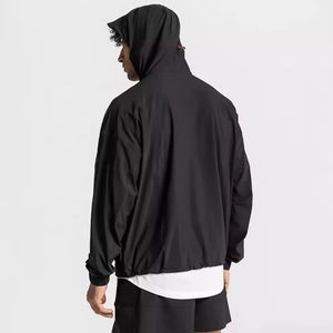 เสื้อแจ็คเก็ตผู้ชายพิมพ์ลายตามสั่ง ซิป 1/4  น้ำหนักเบา กันลม กันน้ำ สำหรับวิ่งกลางแจ้ง - Product Image 4