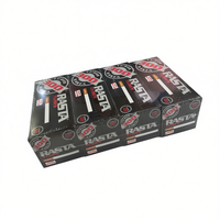 Estuches para Cigarrillos de Cartón Rasta Tubes 300, Diseño Moderno, Impresión Serigráfica, Tapas Prácticas, Modelo 500700, 40 Unidades/Caja, Rectangulares