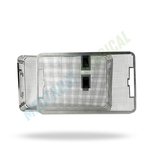 Middle Size Sterilization <b>Basket</b> With Lid Stainless Steel Surgical Instrument Tray Medical Autoclave <b>Storage</b> <b>Basket</b> - Product Image 4