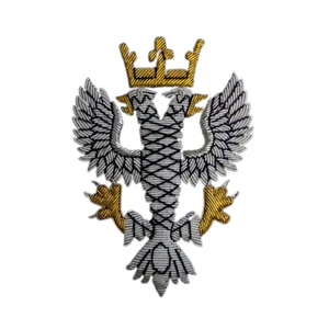 Top Handmade 100% Bullion Wire Veterans Uniform Blazer Badges Customizable Sew-on Embroidered <b>Box</b> Packaging Badges - Product Image 1