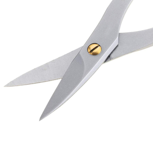 Manicure Scissors Stainless Steel Sharp Blade Round Handle Cuticle <b>Trimmer</b> Beauty Tools Adult Size 3.5 Inch <b>Black</b> Handel - Product Image 5