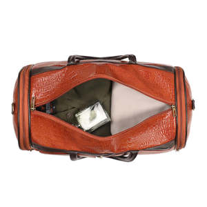 Bolsa de Viaje de Cuero de Alta Calidad con Amplio Espacio de Almacenamiento, Cierre de Cremallera, Personalización con Logotipo y Fabricación Duradera - Product Image 5
