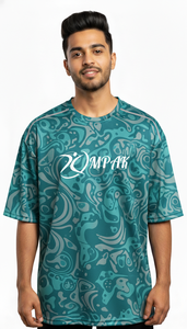 Camiseta de Hombre Casual Estilo Urbano, Oversize, Sublimada, Moderna, Corte Regular, Elegante, Poliéster/Algodón, Transpirable, Secado Rápido - Product Image 3