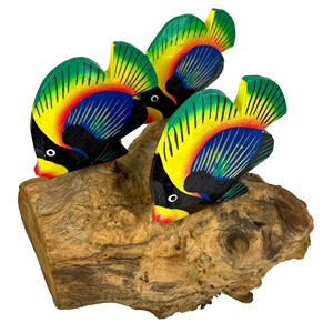 ด้ามจับปลาไม้สนเพ้นท์ลายด้วยมือแบบช่างฝีมือ - ขายส่ง B2B - Product Image 2