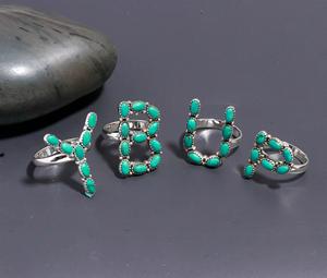 Factory Wholesale Natural Arizona <b>Turquoise</b> <b>Ring</b> 925 Sterling Silver Handcrafted Gemstone Oval Shape Bohemian Statement Jewelry - Product Image 3