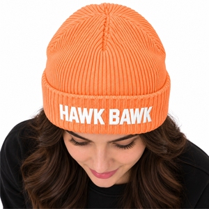 Unisex Rib Knit Folded <b>Beanie</b> Cap Flexible Stretch Fit Neat Folded Cuff Lightweight Daily Wear Cozy Outdoor Essential Cap - Product Image 4