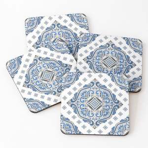 Posavasos de estilo artesanal con tablero de MDF, impresión de adhesivo esmaltado, juego de 4 posavasos para bebidas, posavasos para té a precio de fábrica al por mayor. - Product Image 5