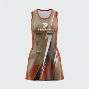 ชุดยูนิฟอร์มเน็ตบอลหญิง สีพื้น ดีไซน์ล่าสุด คุณภาพดีเยี่ยม น้ำหนักเบา ระบายอากาศได้ดี แห้งเร็ว พิมพ์ลาย 100% โพลีเอสเตอร์ - Product Image 3