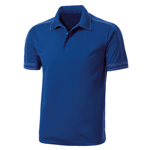 Men's <b>White</b> Red Solid Short Sleeve Knitted Polyester/Cotton Quick Dry for Shirt Smart Casual Regular Fit - Product Image 5