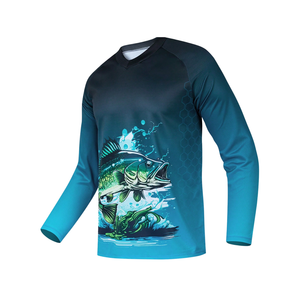 Camiseta de Pesca Personalizada con Etiqueta Privada, Protección Solar UPF50+, Ligera, Anti-UV, de Secado Rápido, para Deportes al Aire Libre - Product Image 2