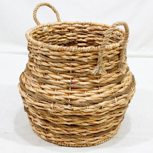 Paniers de rangement Artex Dong Thap en jacinthe d'eau tressés à la main, écologiques, du Vietnam, pour la cuisine et le salon - Product Image 1