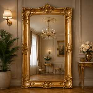 Miroir mural en bois sculpté à la main, style maçonnerie maure, cadre décoratif, miroir de salle de bain de qualité supérieure, décoration élégante pour la maison - Product Image 4