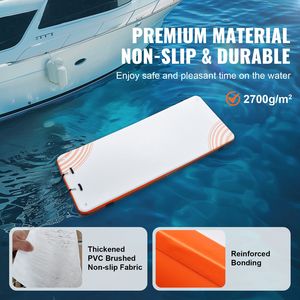 Piattaforma Galleggiante Gonfiabile 15 X 6FT con Scala Staccabile e Tappetino Antiscivolo per Mare e Occasioni di Festa - Product Image 2