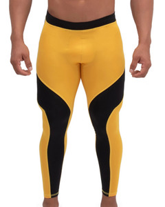 Custom Wholesale <b>Men's</b> <b>Compression</b> Leggings Two Tone High Stretch Quick Dry Gym Workout <b>Tights</b> Athletic Running Sports Pants OEM - Product Image 1