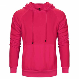เสื้อฮู้ดผู้ชาย สีพื้น แขนเสื้อแบบแร็กแลน สไตล์ลำลอง ผ้าถัก ทรงปกติ ใส่ได้ในฤดูใบไม้ร่วง ผลิตจากผ้าฝ้าย 100% เฟรนช์เทอร์รี่ - Product Image 5