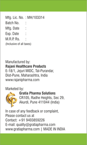 Tabletas Herbales Ayurvédicas GraHita con Extracto de Prawal Pishti, Sarpagandha, Chandrakala Ras y Arjun - Product Image 4