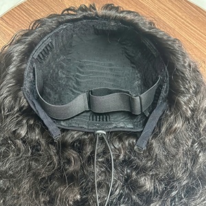 Single Donor 100% Human Hair Raw Hair Loose Deep Wave Wig Curly Extensions Flat Tip Clip Ins Wholesale Price <b>Tape</b> Clip Ins - Product Image 2