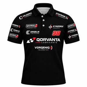 Polo de course automobile personnalisé style formule, maillot d'équipe de motocyclistes, sublimation OEM, vente en gros - Product Image 3