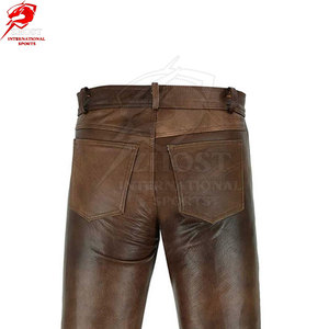 Wholesale Genuine <b>Leather</b> <b>Pants</b> Soft Durable Material Modern Design Comfortable Fit For Casual Fashion For Adult - Product Image 6