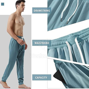 Pantalon de jogging haute performance pour homme avec tissu à séchage rapide et toucher doux pour un style streetwear - Product Image 4